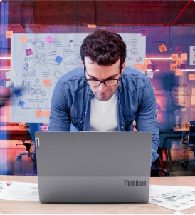 Lenovo image working man