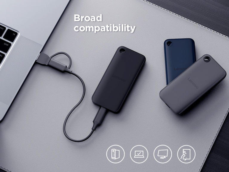 Lenovo LP100 portable SSD with broad compatibility for various devices
